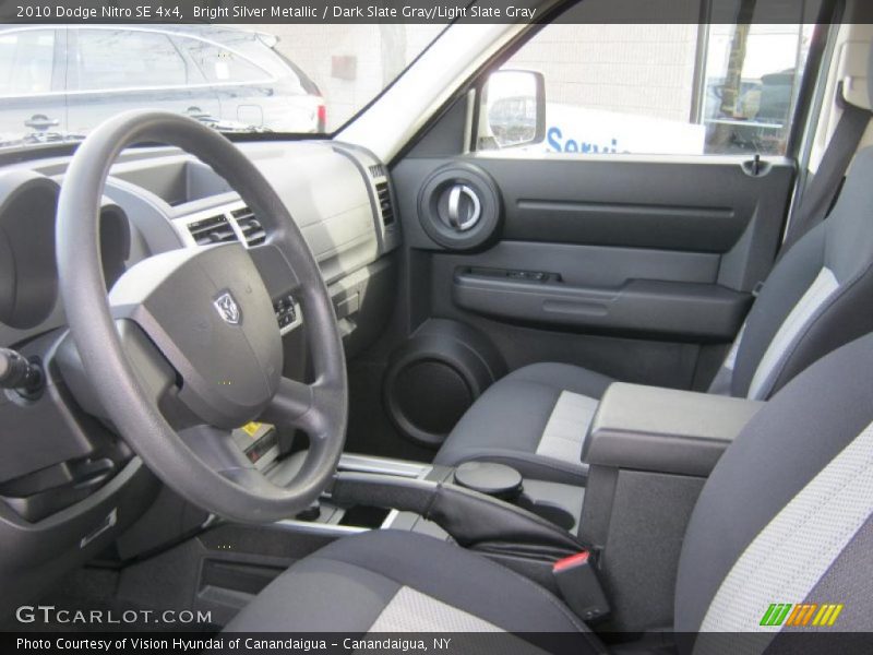 Bright Silver Metallic / Dark Slate Gray/Light Slate Gray 2010 Dodge Nitro SE 4x4