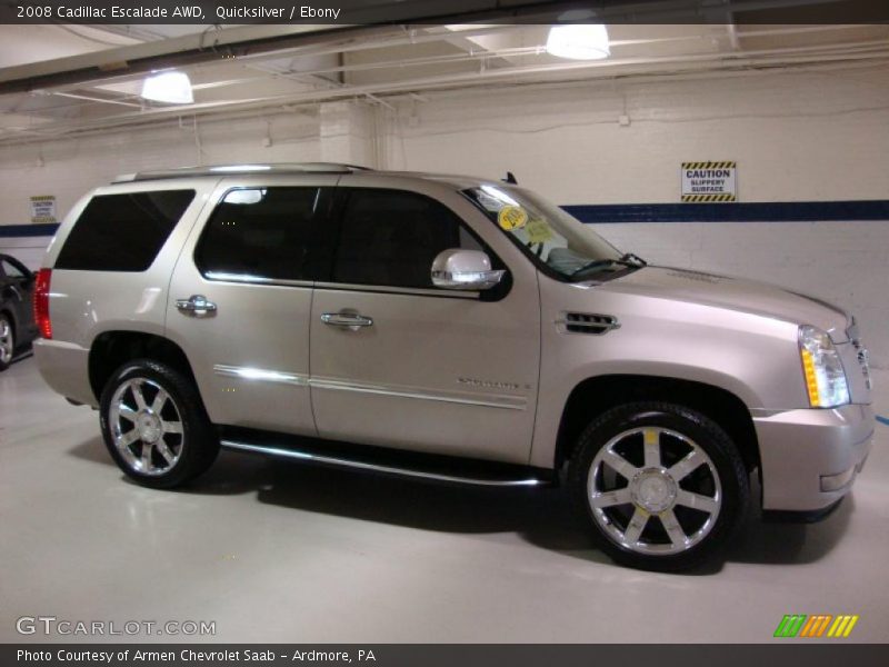 Quicksilver / Ebony 2008 Cadillac Escalade AWD