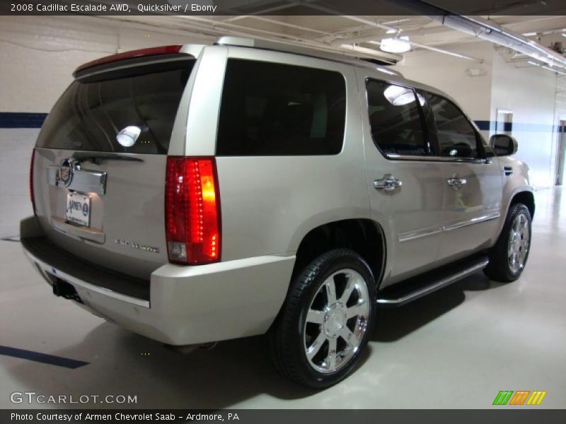 Quicksilver / Ebony 2008 Cadillac Escalade AWD