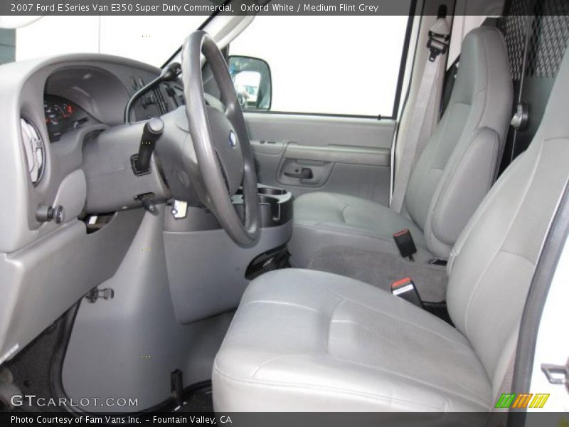  2007 E Series Van E350 Super Duty Commercial Medium Flint Grey Interior