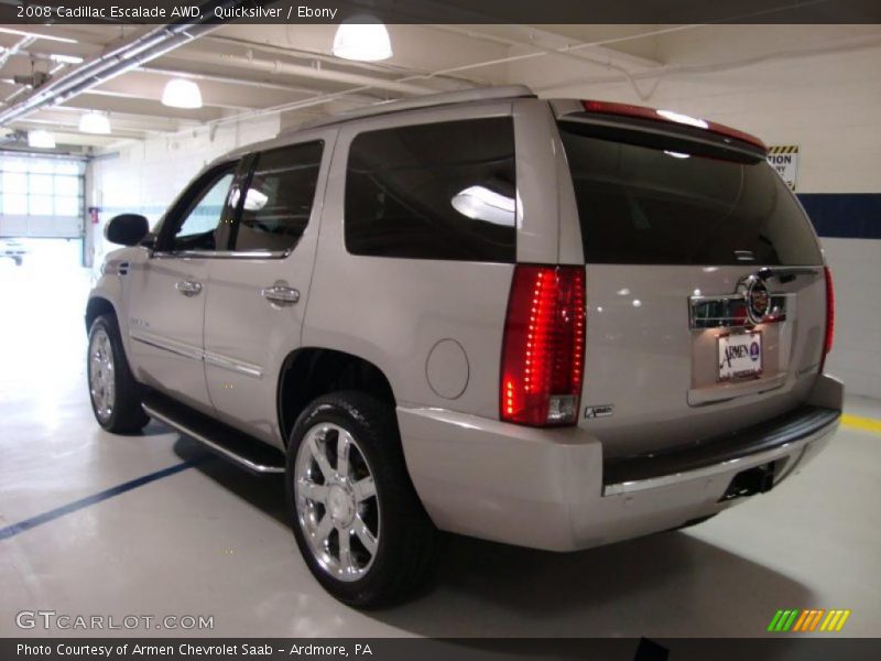 Quicksilver / Ebony 2008 Cadillac Escalade AWD