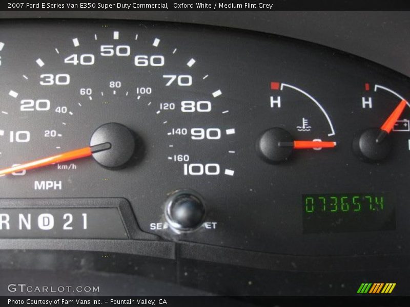 Oxford White / Medium Flint Grey 2007 Ford E Series Van E350 Super Duty Commercial