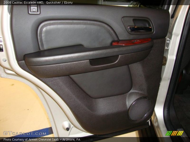 Quicksilver / Ebony 2008 Cadillac Escalade AWD