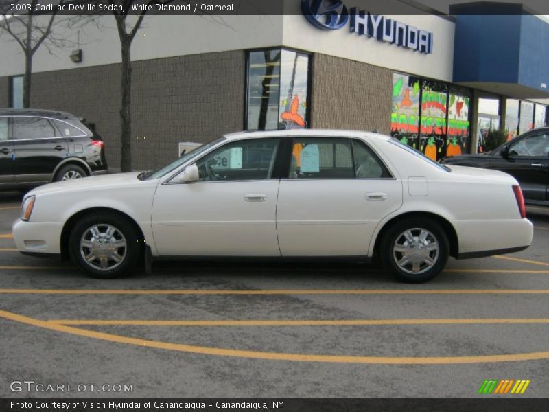 White Diamond / Oatmeal 2003 Cadillac DeVille Sedan