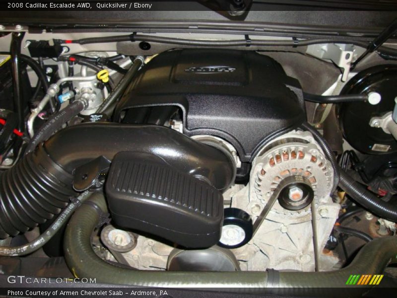Quicksilver / Ebony 2008 Cadillac Escalade AWD