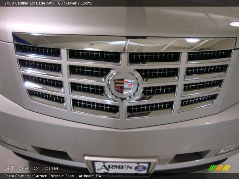 Quicksilver / Ebony 2008 Cadillac Escalade AWD