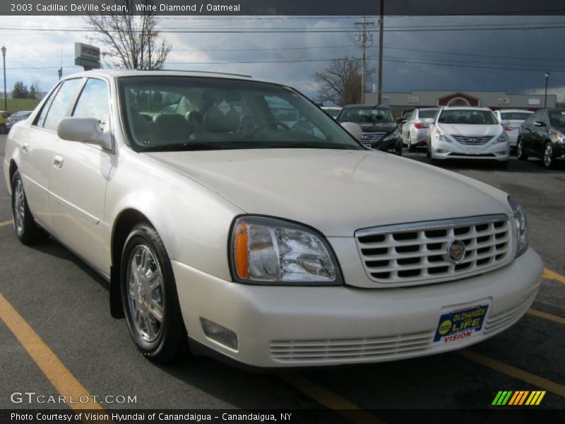 White Diamond / Oatmeal 2003 Cadillac DeVille Sedan