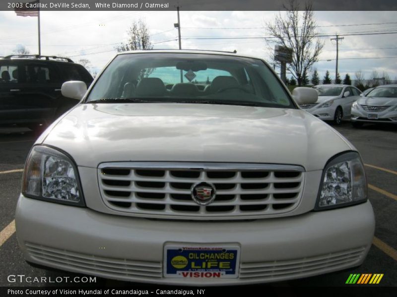 White Diamond / Oatmeal 2003 Cadillac DeVille Sedan