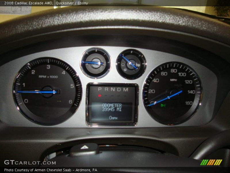 Quicksilver / Ebony 2008 Cadillac Escalade AWD
