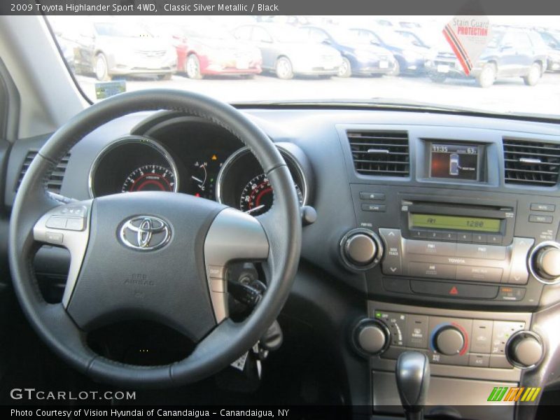 Classic Silver Metallic / Black 2009 Toyota Highlander Sport 4WD