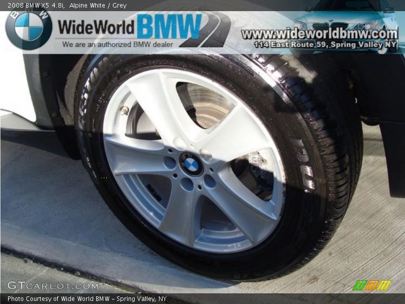 Alpine White / Grey 2008 BMW X5 4.8i