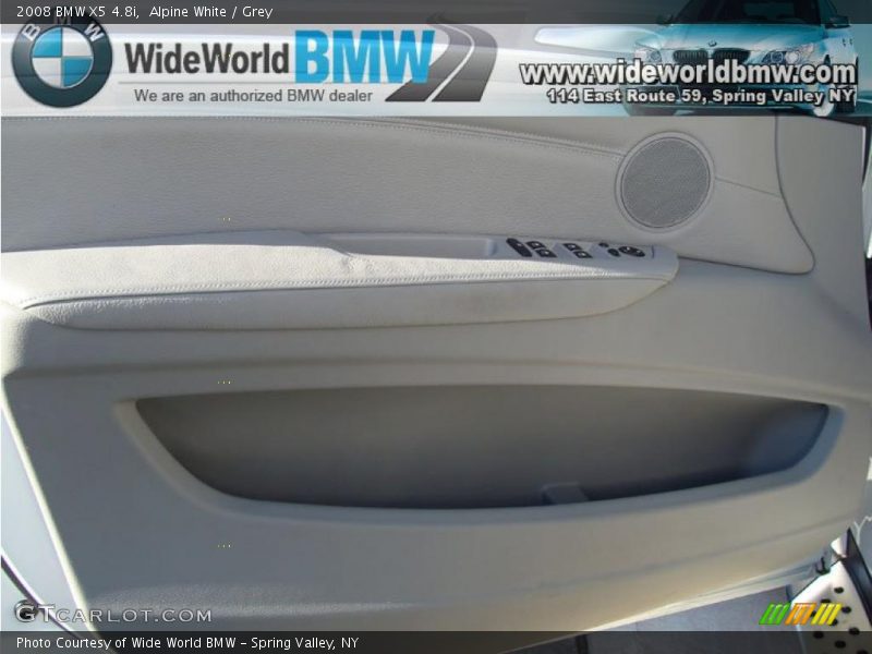 Alpine White / Grey 2008 BMW X5 4.8i