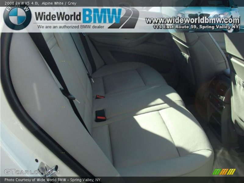 Alpine White / Grey 2008 BMW X5 4.8i
