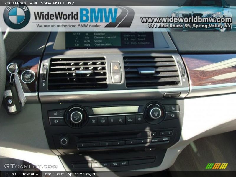 Alpine White / Grey 2008 BMW X5 4.8i