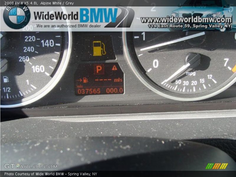 Alpine White / Grey 2008 BMW X5 4.8i