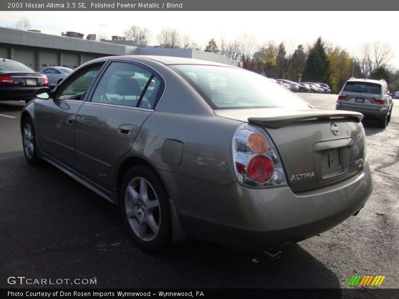 Polished Pewter Metallic / Blond 2003 Nissan Altima 3.5 SE
