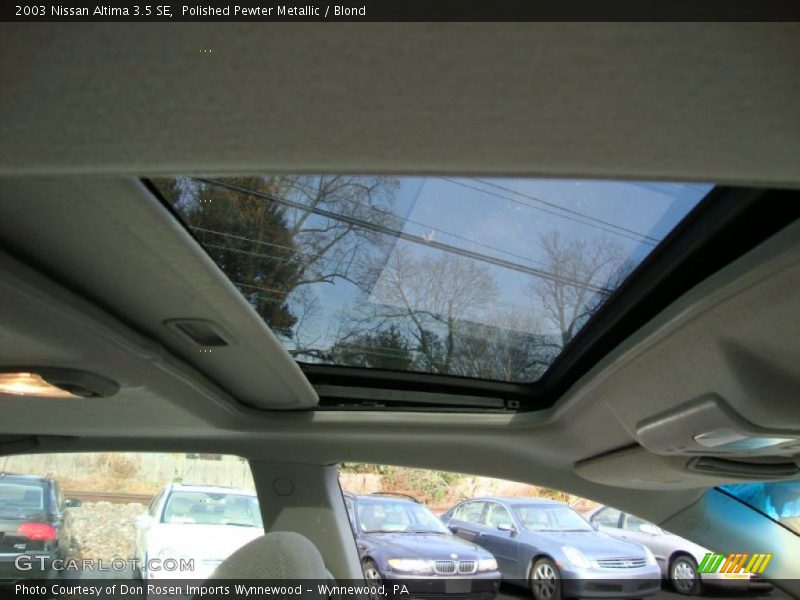 Polished Pewter Metallic / Blond 2003 Nissan Altima 3.5 SE