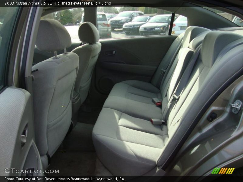 Polished Pewter Metallic / Blond 2003 Nissan Altima 3.5 SE