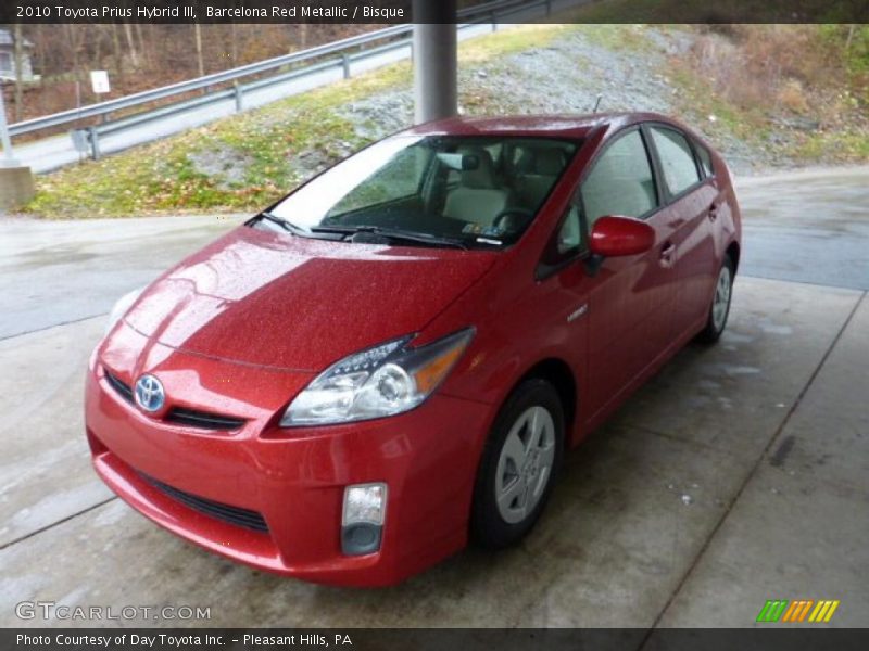 Barcelona Red Metallic / Bisque 2010 Toyota Prius Hybrid III