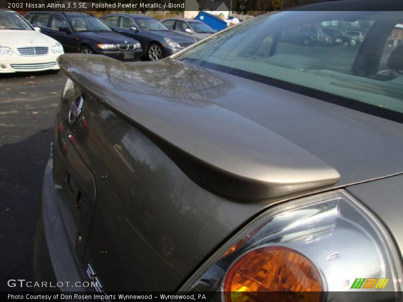 Polished Pewter Metallic / Blond 2003 Nissan Altima 3.5 SE