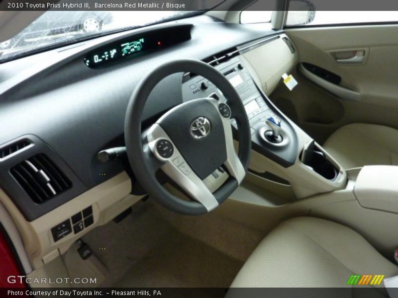 Barcelona Red Metallic / Bisque 2010 Toyota Prius Hybrid III