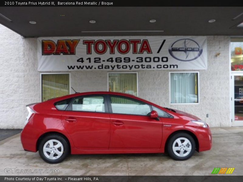 Barcelona Red Metallic / Bisque 2010 Toyota Prius Hybrid III