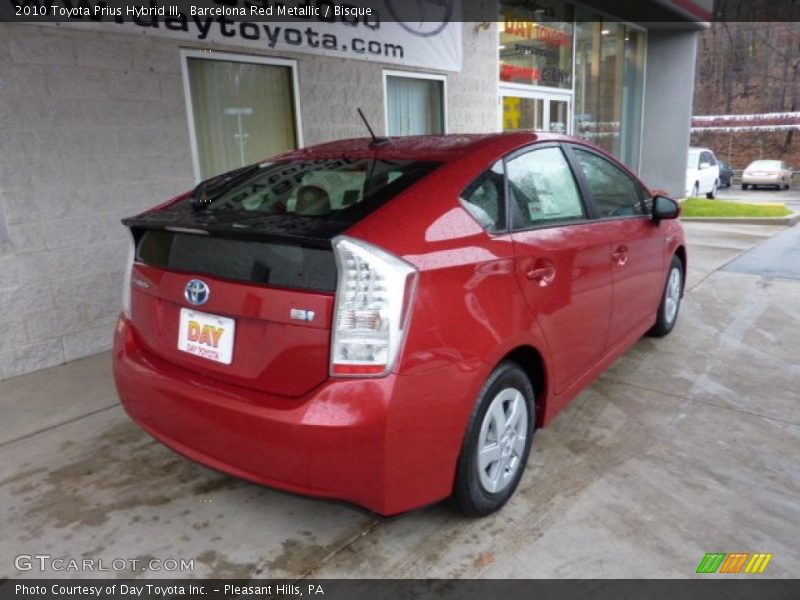 Barcelona Red Metallic / Bisque 2010 Toyota Prius Hybrid III