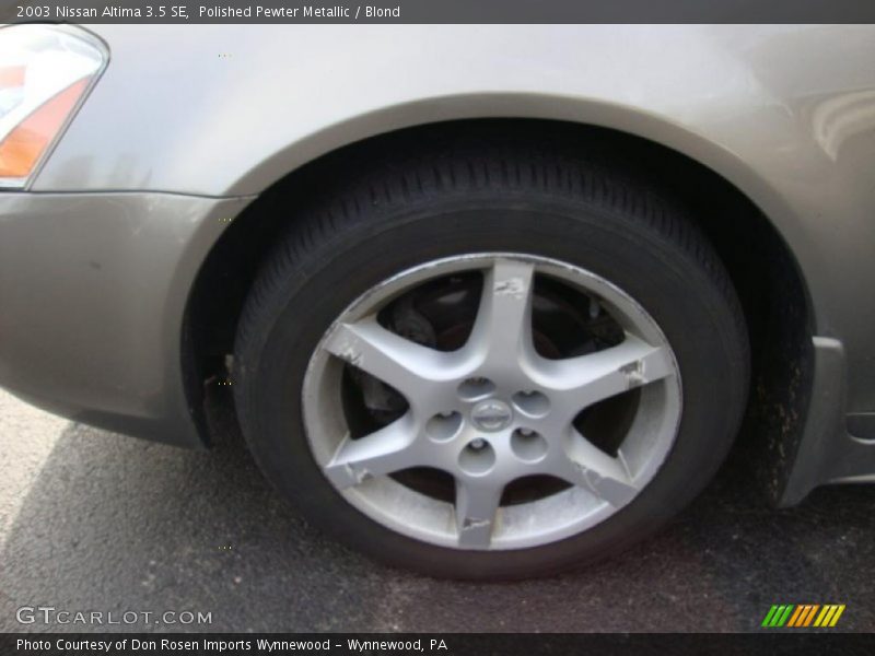 Polished Pewter Metallic / Blond 2003 Nissan Altima 3.5 SE