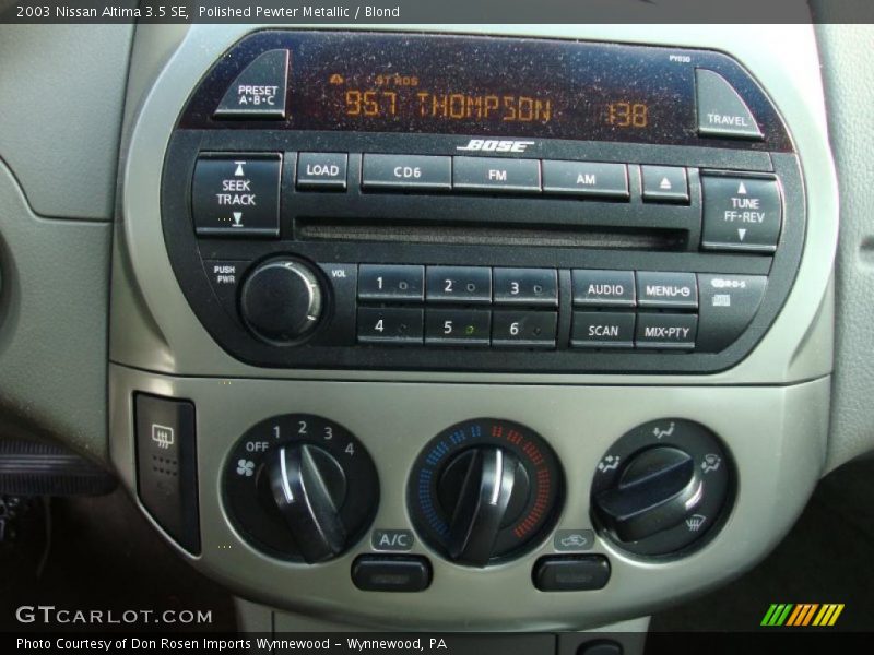 Polished Pewter Metallic / Blond 2003 Nissan Altima 3.5 SE