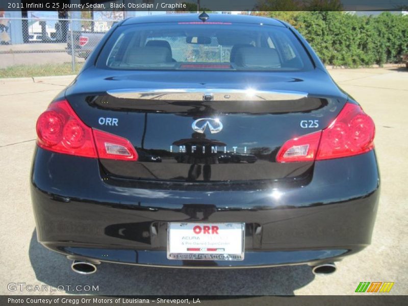 Black Obsidian / Graphite 2011 Infiniti G 25 Journey Sedan