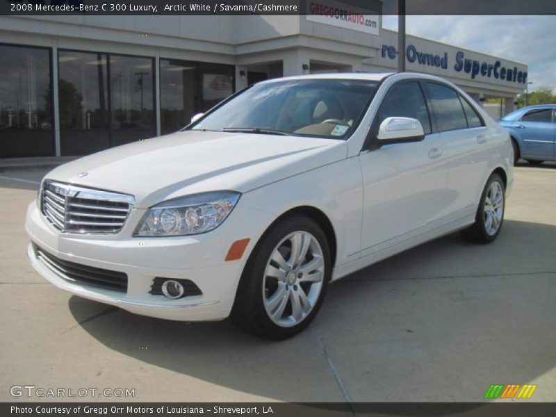 Arctic White / Savanna/Cashmere 2008 Mercedes-Benz C 300 Luxury