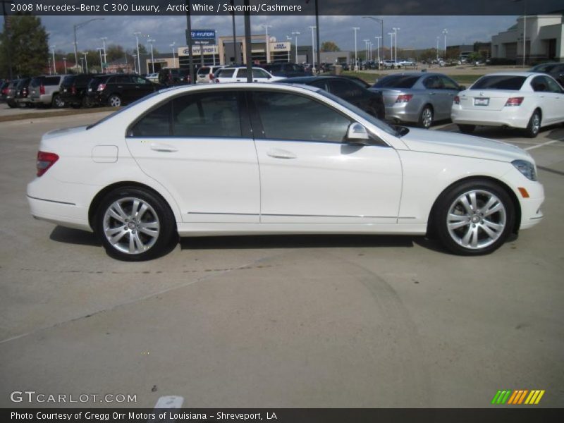 Arctic White / Savanna/Cashmere 2008 Mercedes-Benz C 300 Luxury