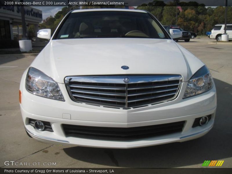 Arctic White / Savanna/Cashmere 2008 Mercedes-Benz C 300 Luxury