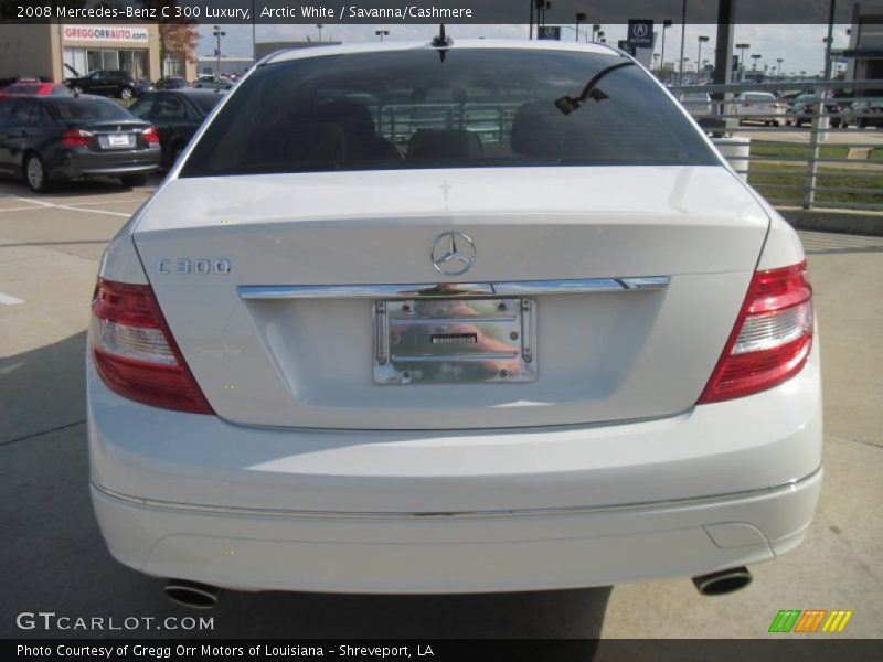 Arctic White / Savanna/Cashmere 2008 Mercedes-Benz C 300 Luxury