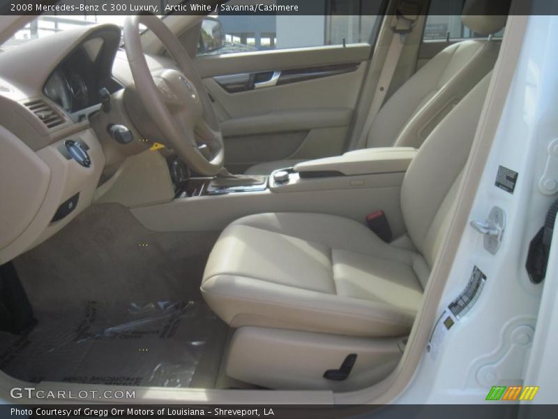 Arctic White / Savanna/Cashmere 2008 Mercedes-Benz C 300 Luxury