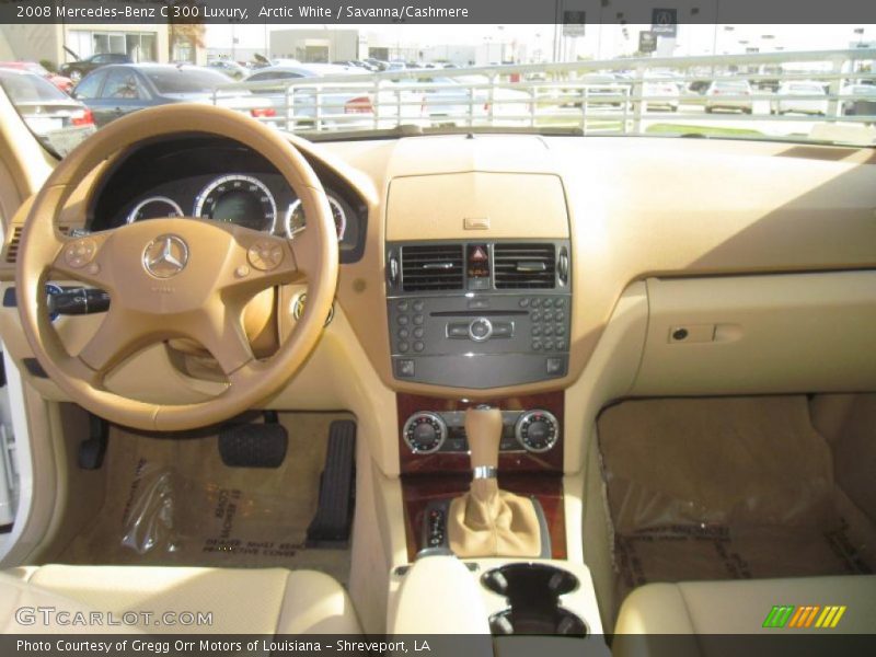 Arctic White / Savanna/Cashmere 2008 Mercedes-Benz C 300 Luxury