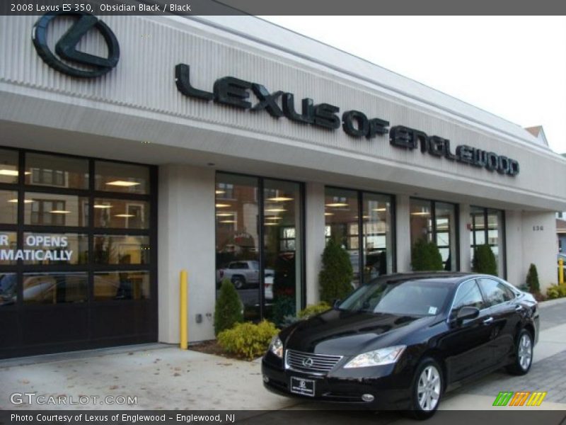 Obsidian Black / Black 2008 Lexus ES 350