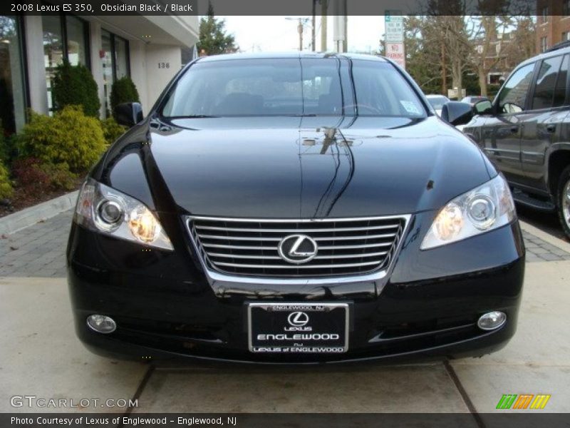 Obsidian Black / Black 2008 Lexus ES 350
