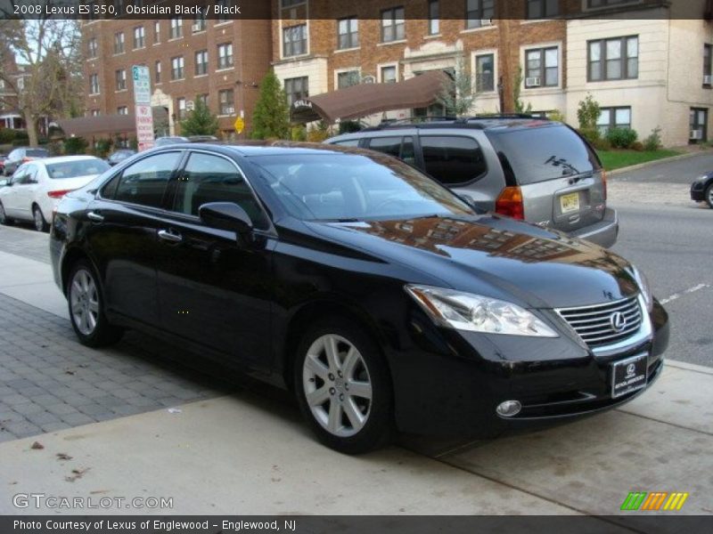 Obsidian Black / Black 2008 Lexus ES 350