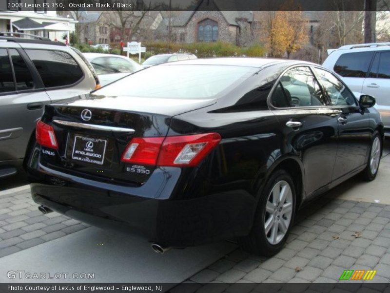 Obsidian Black / Black 2008 Lexus ES 350