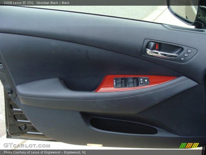 Obsidian Black / Black 2008 Lexus ES 350