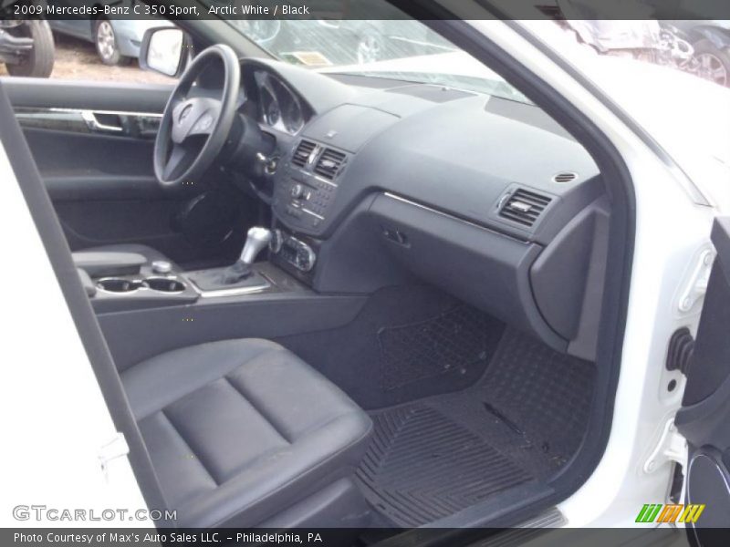 Arctic White / Black 2009 Mercedes-Benz C 350 Sport