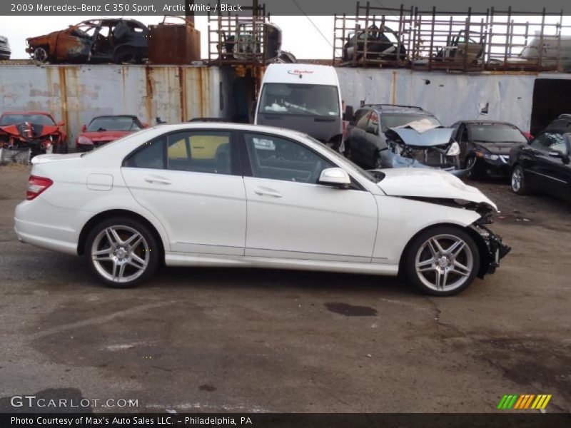 Arctic White / Black 2009 Mercedes-Benz C 350 Sport