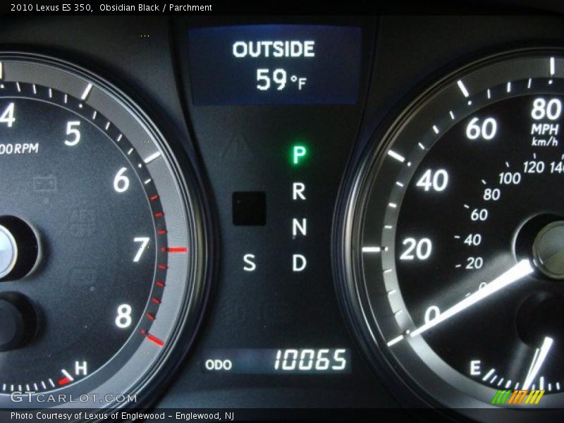 Obsidian Black / Parchment 2010 Lexus ES 350