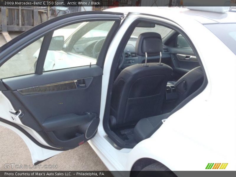 Arctic White / Black 2009 Mercedes-Benz C 350 Sport