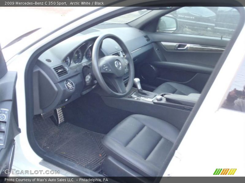 Arctic White / Black 2009 Mercedes-Benz C 350 Sport