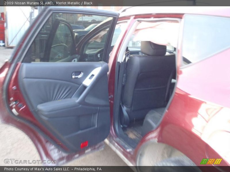 Merlot Metallic / Black 2009 Nissan Murano SL AWD