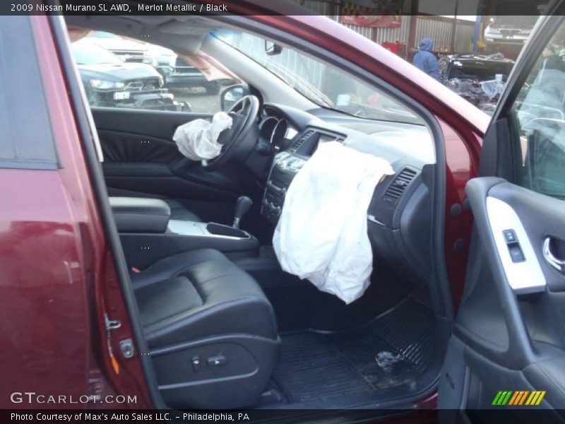 Merlot Metallic / Black 2009 Nissan Murano SL AWD