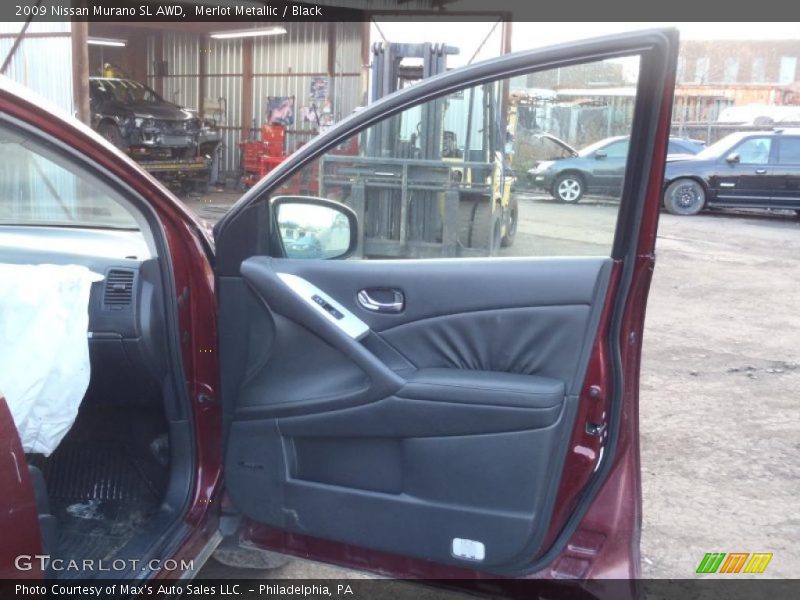 Merlot Metallic / Black 2009 Nissan Murano SL AWD