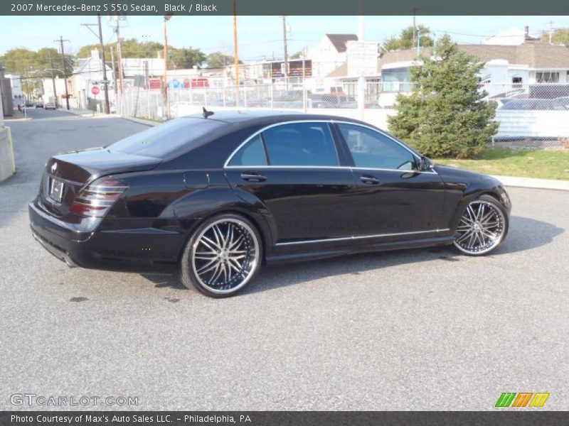 Black / Black 2007 Mercedes-Benz S 550 Sedan